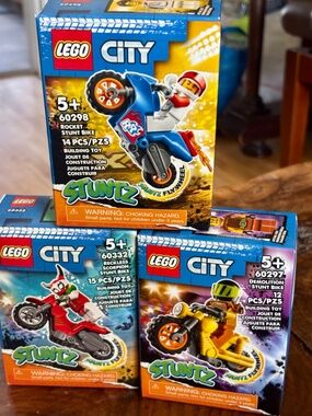 LEGO CITY STUNTZ BIKE BUNDLE X 3 ALL UNOPENED